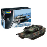 KIT PARA MONTAR REVELL TANQUE DE GUERRA LEOPARD 2A7V 1/72 189 PEÇAS REV 03355